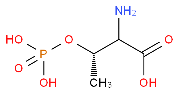 (3S)-2-amino-3-(phosphonooxy)butanoic acid_分子结构_CAS_1114-81-4