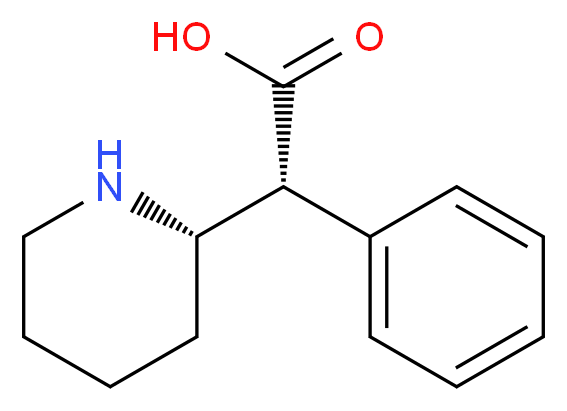 (2R)-2-phenyl-2-[(2S)-piperidin-2-yl]acetic acid_分子结构_CAS_1076192-92-1