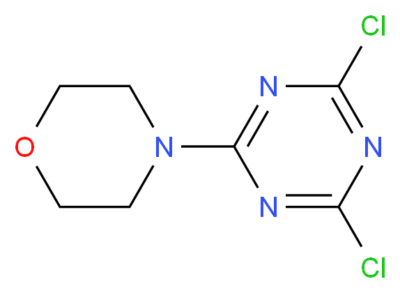 2,4-Dichloro-6-(morpholin-4-yl)-1,3,5-triazine_分子结构_CAS_)