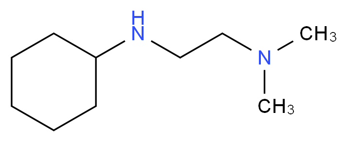 [2-(cyclohexylamino)ethyl]dimethylamine_分子结构_CAS_99178-21-9