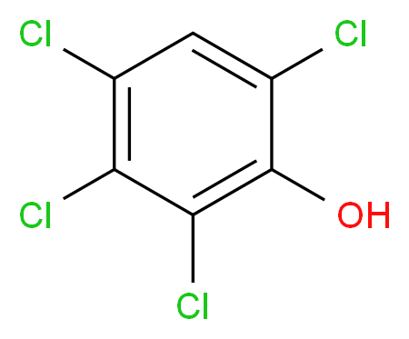 2,3,4,6-tetrachlorophenol_分子结构_CAS_58-90-2