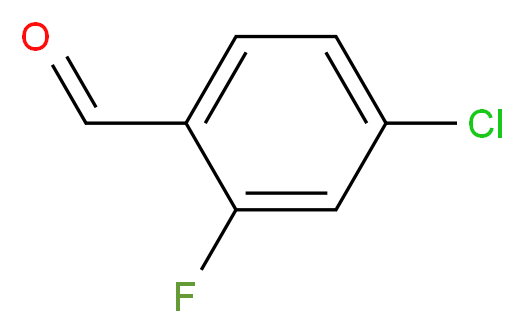 2-Fluoro-4-chlorobenzaldehyde_分子结构_CAS_61072-56-8)