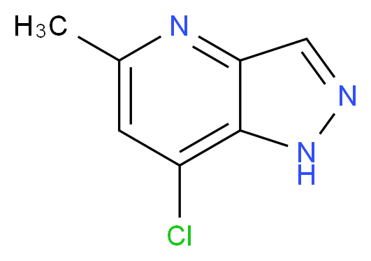 7-chloro-5-methyl-1H-pyrazolo[4,3-b]pyridine_分子结构_CAS_94220-38-9