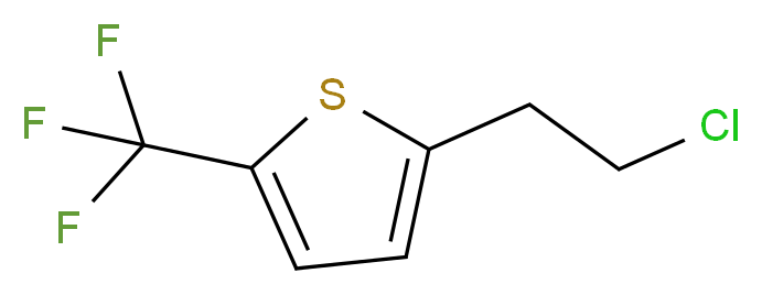 2-(2-CHLOROETHYL)-5-(TRIFLUOROMETHYL)THIOPHENE_分子结构_CAS_)