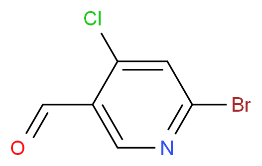 6-Bromo-4-chloronicotinaldehyde_分子结构_CAS_)