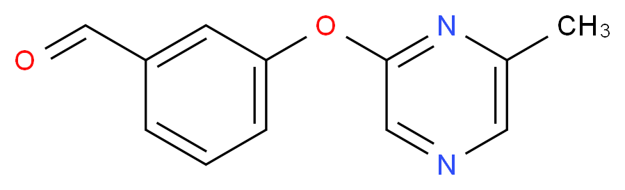 3-[(6-methylpyrazin-2-yl)oxy]benzaldehyde_分子结构_CAS_906352-97-4)