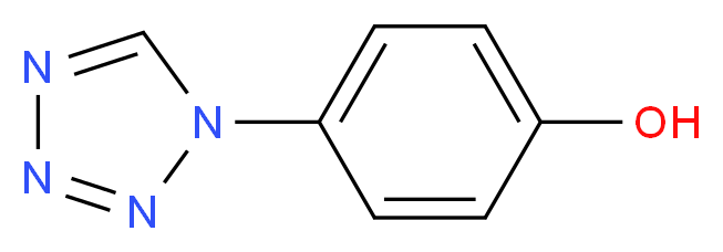 4-Tetrazol-1-yl-phenol_分子结构_CAS_64001-11-2)