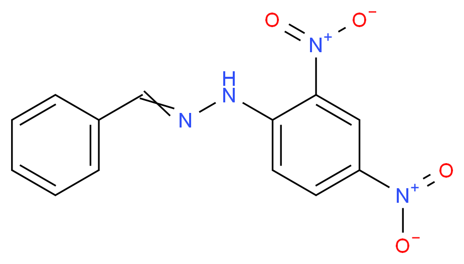 1-(2,4-dinitrophenyl)-2-(phenylmethylidene)hydrazine_分子结构_CAS_1157-84-2