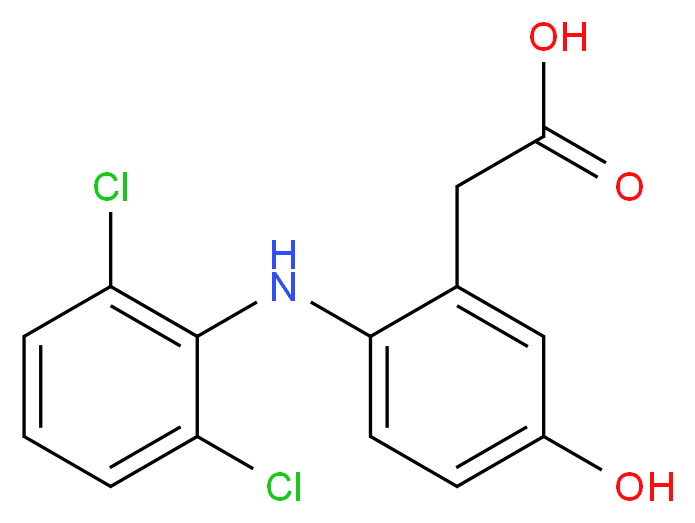 5-Hydroxy Diclofenac_分子结构_CAS_69002-84-2)