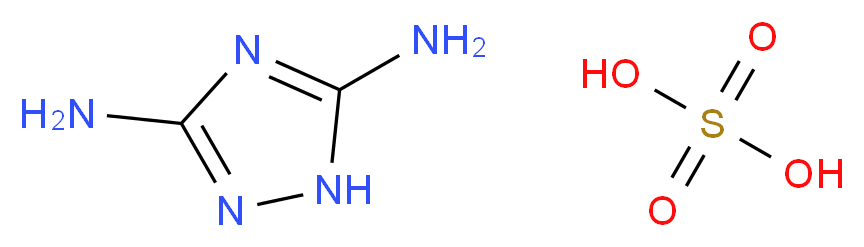 1H-1,2,4-triazole-3,5-diamine; sulfuric acid_分子结构_CAS_92278-55-2