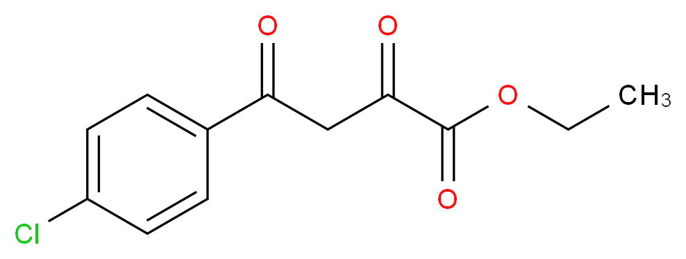ethyl 4-(4-chlorophenyl)-2,4-dioxobutanoate_分子结构_CAS_5814-38-0