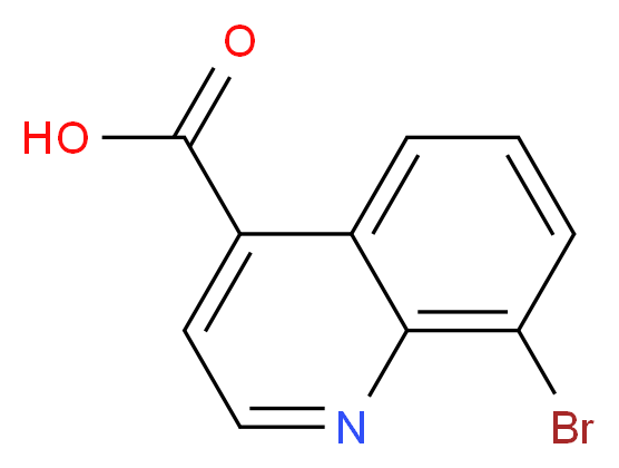 8-Bromoquinoline-4-carboxylic acid_分子结构_CAS_121490-67-3)