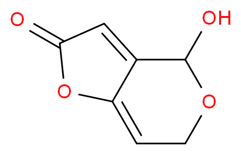 4-hydroxy-2H,4H,6H-furo[3,2-c]pyran-2-one_分子结构_CAS_149-29-1