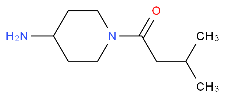 1-(4-aminopiperidin-1-yl)-3-methylbutan-1-one_分子结构_CAS_)
