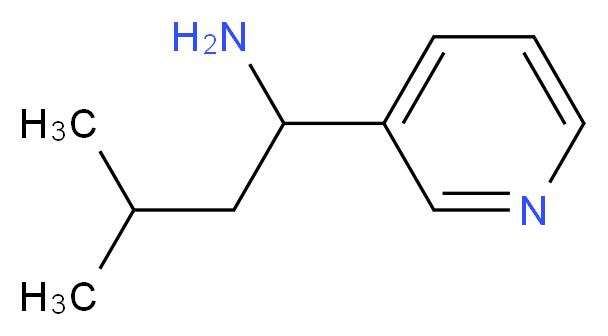 3-methyl-1-(pyridin-3-yl)butan-1-amine_分子结构_CAS_938459-12-2