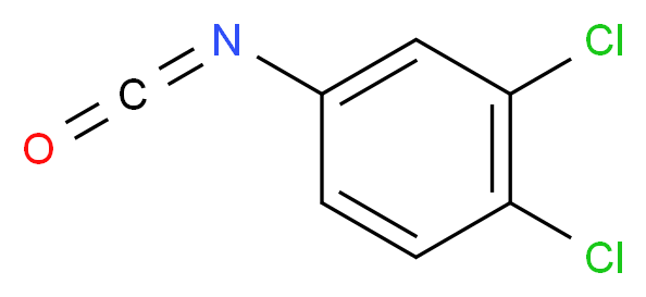 3,4-Dichlorophenyl isocyanate_分子结构_CAS_102-36-3)