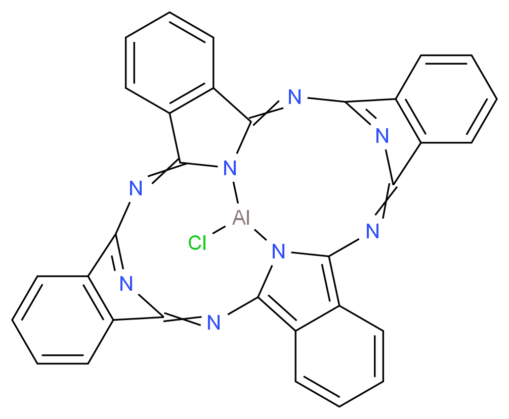 38-chloro-9,18,27,36,37,39,40,41-octaaza-38-aluminadecacyclo[17.17.3.1^{10,17}.1^{28,35}.0^{2,7}.0^{8,37}.0^{11,16}.0^{20,25}.0^{26,39}.0^{29,34}]hentetraconta-1,3,5,7,9,11(16),12,14,17(41),18,20,22,24,26,28(40),29(34),30,32,35-nonadecaene_分子结构_CAS_14154-42-8