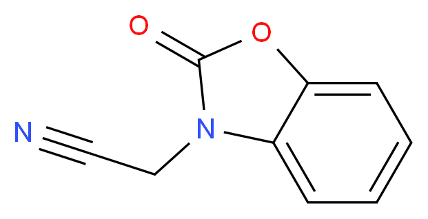 (2-oxo-1,3-benzoxazol-3(2H)-yl)acetonitrile_分子结构_CAS_13610-48-5)