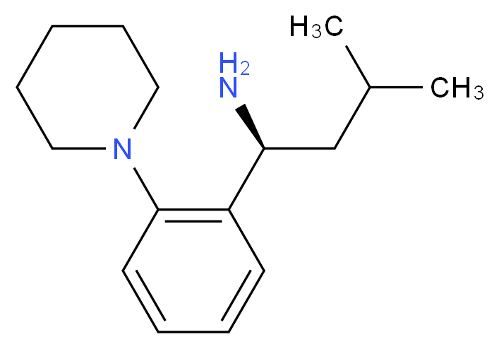 (S)-3-Methyl-1-(2-(1-piperidinyl)phenyl)butylaMine_分子结构_CAS_147769-93-5)