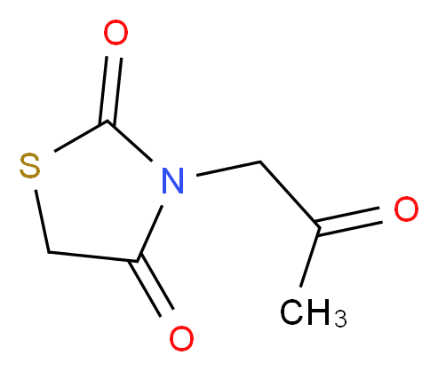 3-(2-oxopropyl)-1,3-thiazolidine-2,4-dione_分子结构_CAS_88419-03-8