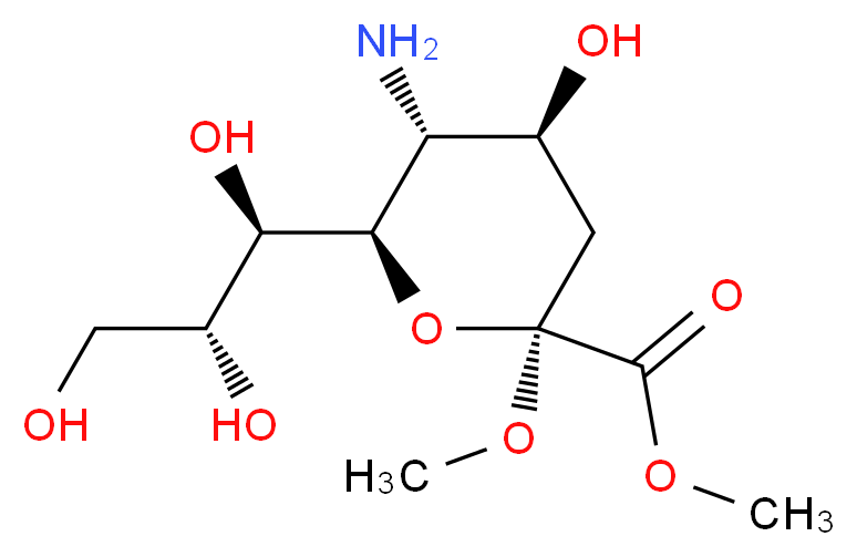 2-O-Methyl β-Neuraminic Acid Methyl Ester_分子结构_CAS_56070-37-2)