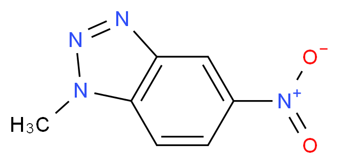 1-Methyl-5-nitro-1H-1,2,3-benzotriazole_分子结构_CAS_25877-34-3)