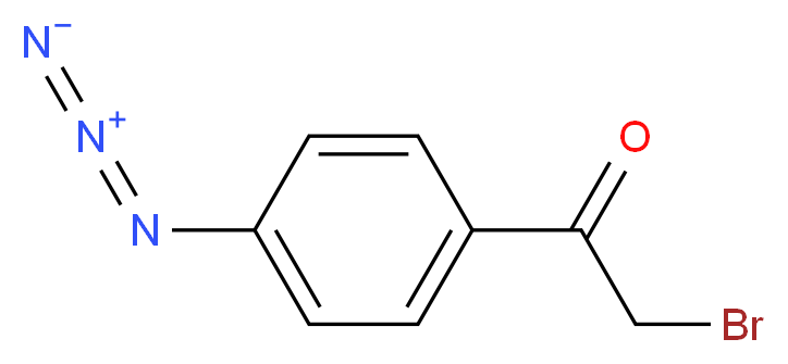 4-叠氮苯甲酰甲基溴_分子结构_CAS_57018-46-9)