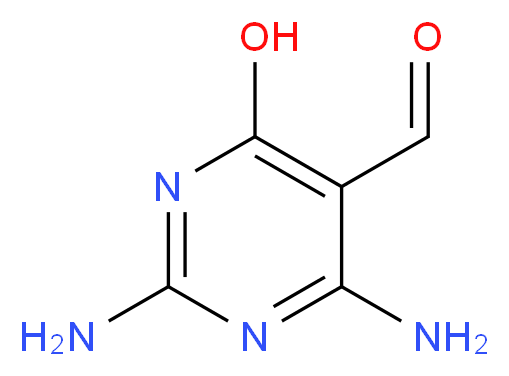 2,4-diamino-6-hydroxypyrimidine-5-carbaldehyde_分子结构_CAS_88075-70-1)