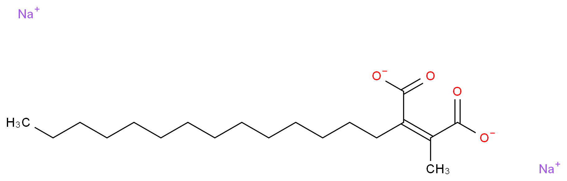 disodium (2Z)-2-methyl-3-tetradecylbut-2-enedioate_分子结构_CAS_161308-35-6