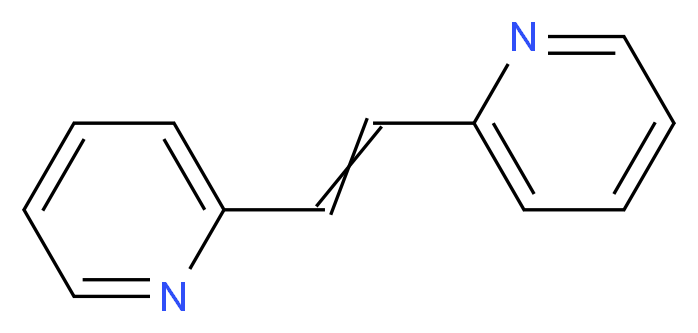 1,2-双(2-吡啶基)乙烯_分子结构_CAS_1437-15-6)