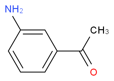 1-(3-aminophenyl)ethanone_分子结构_CAS_)