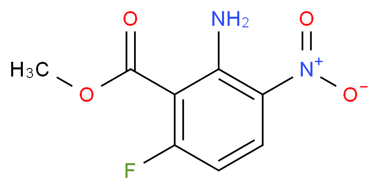 methyl 2-amino-6-fluoro-3-nitrobenzoate_分子结构_CAS_346691-23-4