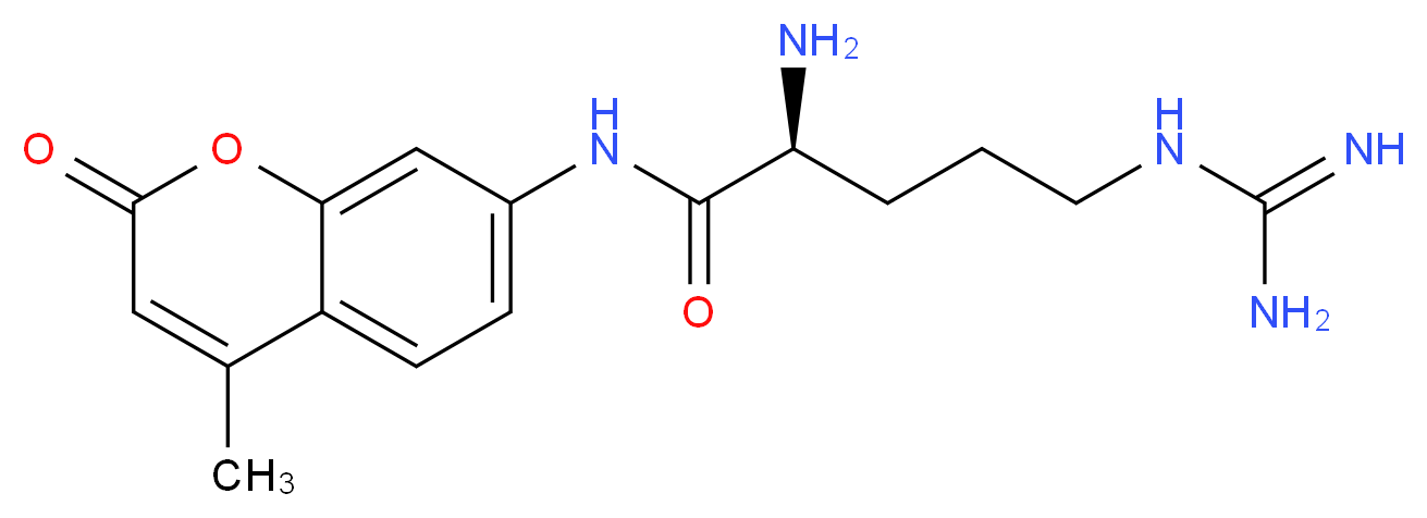 L-ARGININE-4-METHYLCOUMARYL-7-AMIDE_分子结构_CAS_65286-27-3)