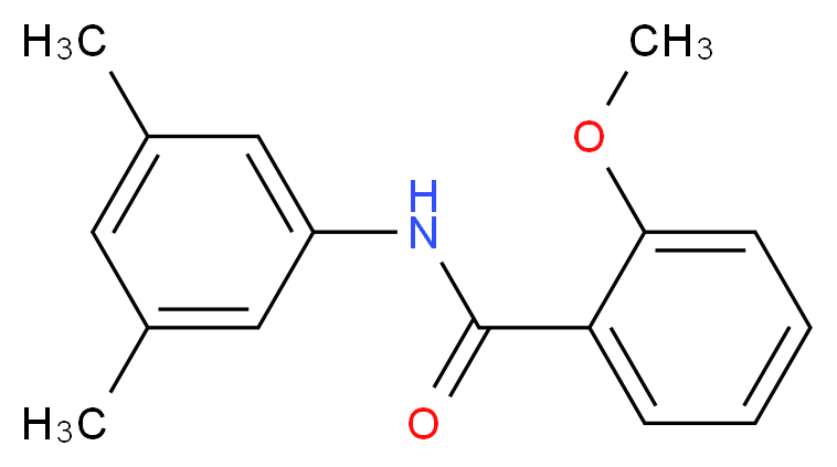 N-(3,5-dimethylphenyl)-2-methoxybenzamide_分子结构_CAS_418787-08-3