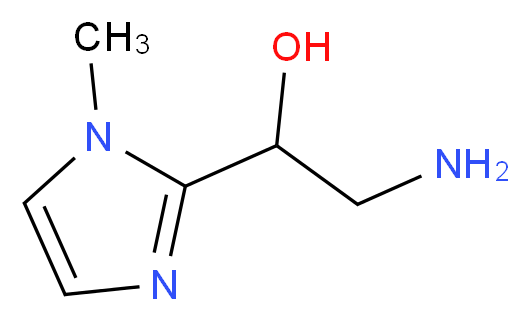 2-amino-1-(1-methyl-1H-imidazol-2-yl)ethan-1-ol_分子结构_CAS_886496-98-6