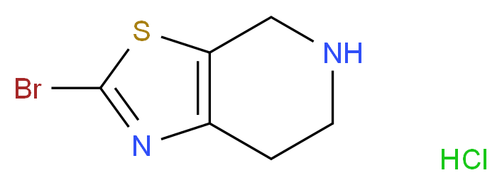 2-Bromo-4,5,6,7-tetrahydrothiazolo[5,4-c]pyridine hydrochloride_分子结构_CAS_365996-07-2)