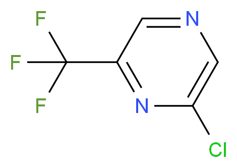 2-chloro-6-(trifluoromethyl)pyrazine_分子结构_CAS_61655-69-4