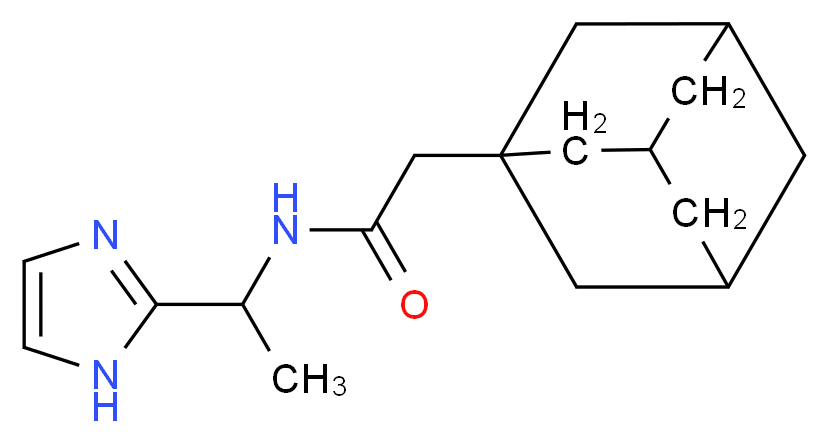 2-(1-adamantyl)-N-[1-(1H-imidazol-2-yl)ethyl]acetamide_分子结构_CAS_)