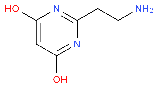 2-(2-aminoethyl)pyrimidine-4,6-diol_分子结构_CAS_1082402-61-6)