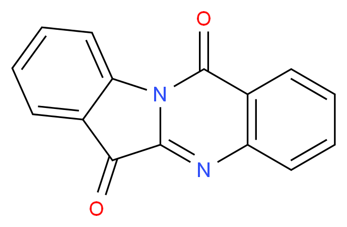 6H,12H-indolo[2,1-b]quinazoline-6,12-dione_分子结构_CAS_13220-57-0