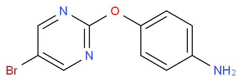 4-[(5-bromopyrimidin-2-yl)oxy]aniline_分子结构_CAS_76660-37-2