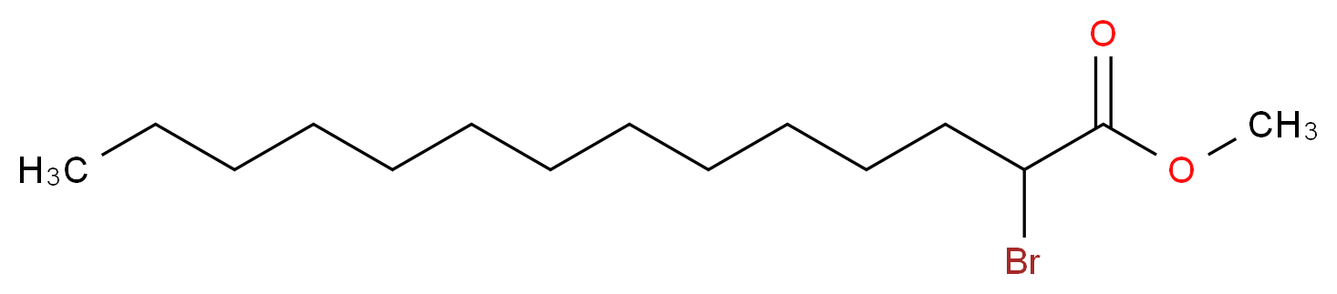 Methyl α-Bromo Myristate_分子结构_CAS_16631-25-7)