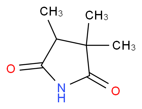 3,3,4-trimethylpyrrolidine-2,5-dione_分子结构_CAS_61748-86-5