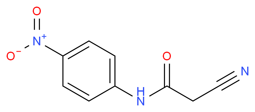 2-Cyano-N-(4-nitrophenyl)acetamide_分子结构_CAS_)