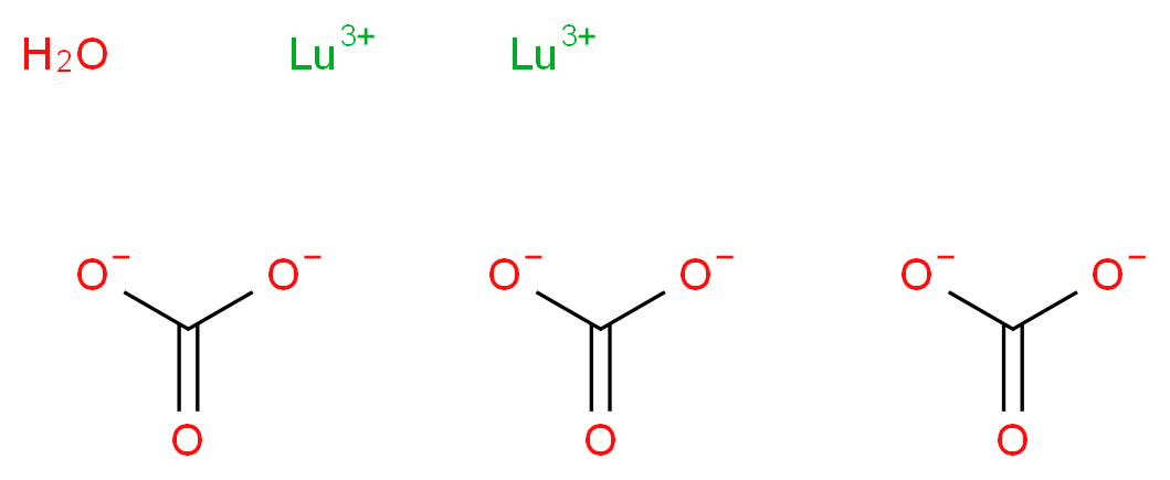 碳酸镥(III) 水合物_分子结构_CAS_64360-99-2)