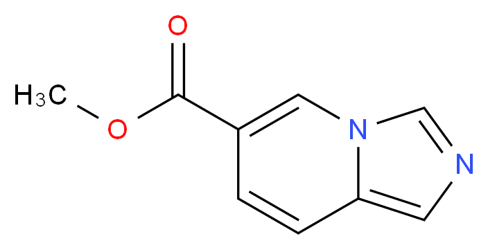 methyl imidazo[1,5-a]pyridine-6-carboxylate_分子结构_CAS_139183-89-4