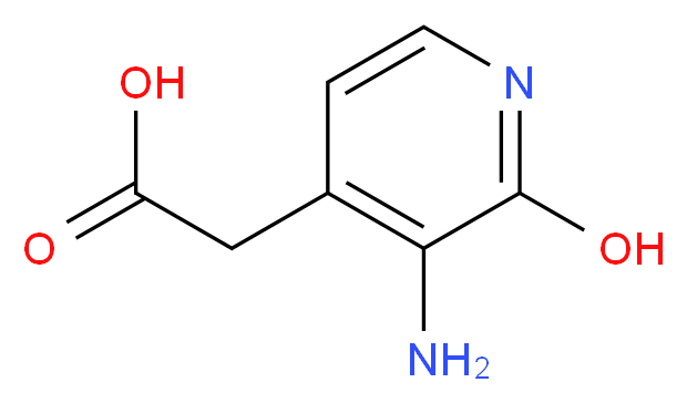 2-(3-amino-2-hydroxypyridin-4-yl)acetic acid_分子结构_CAS_34040-88-5)