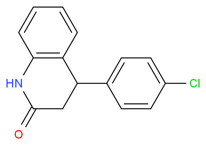 4-(4-chlorophenyl)-1,2,3,4-tetrahydroquinolin-2-one_分子结构_CAS_16880-72-1