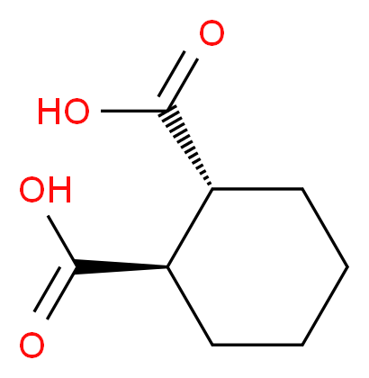 反-1,2-环己二甲酸_分子结构_CAS_2305-32-0)