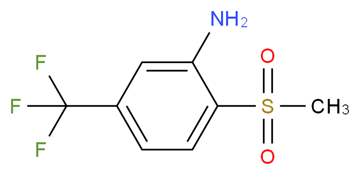 2-methanesulfonyl-5-(trifluoromethyl)aniline_分子结构_CAS_402-19-7